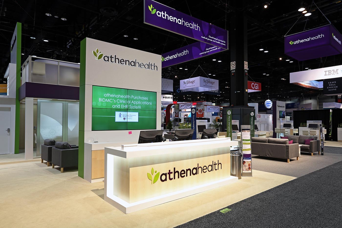 Athenahealth Maverick Exhibits Custom Trade Show Exhibit Design