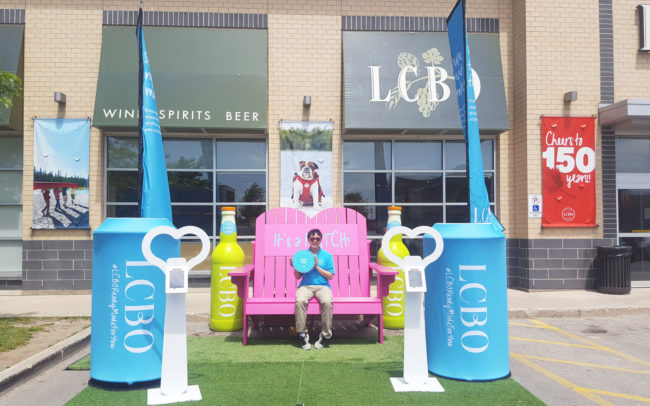 LCBO store with summer display in front
